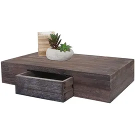 berlinlodge Wandregal Ilse 40 x 25 x 8 cm Braun