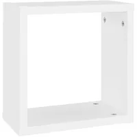 vidaXL Wandregal 30 x 15 x 30 cm Weiß