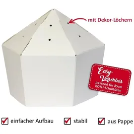 ROTH Easy-Schultütenverschluss für 85er Schultüten, für leichtes Befestigen von Schleifen