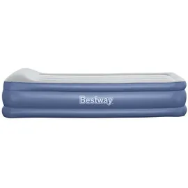 BESTWAY Tritech Twin Reinforced Einzel-luftbett Mit Eingebauter Pumpe - Grey / Black - 191 x 97 x 46 cm