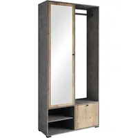 INOSIGN »DINO Kompaktgarderobe, Garderoben-Set DINO«, Mit Spiegel und Kleiderstange,
