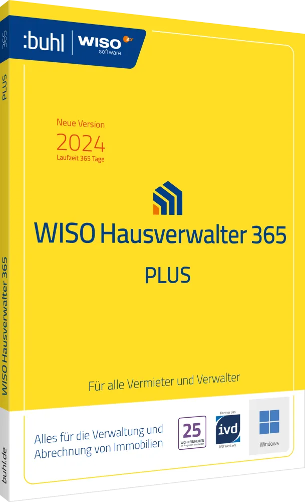 WISO Hausverwalter 365 Plus | für Windows | Finanz-Software