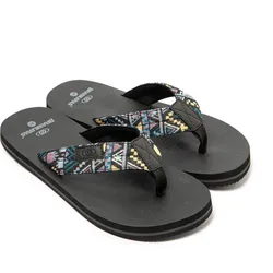 Schwarze BRASILERAS Herren-Flip-Flops mit rutschfesten Sohlen 45