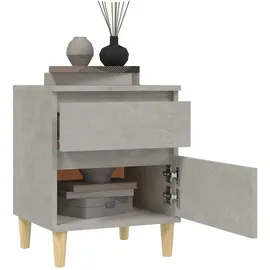 vidaXL Nachttisch Betongrau 40x35x50 cm