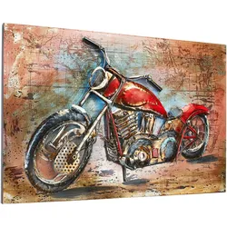 Metallbild LOCKER "37045-06", bunt, B:108cm H:72cm T:4cm, Metall, Bilder