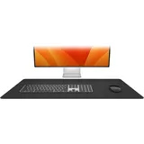 Twelve South DeskPad | Nachhaltige Leder-Verlängerungsmatte für die Maus, spritzwasserfest, rutschfeste Mausoberfläche, optimale Größe für den Displaygebrauch, Schwarz