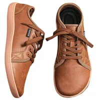 Treer Breite Barfußschuhe Herren, Barfussschuhe rutschfest Atmungsaktive Barfußschuhe Flache, Herren Künstliches PU Barfussschuhe Herbst Minimalistische Trekkingschuhe Wanderschuhe - 44 EU