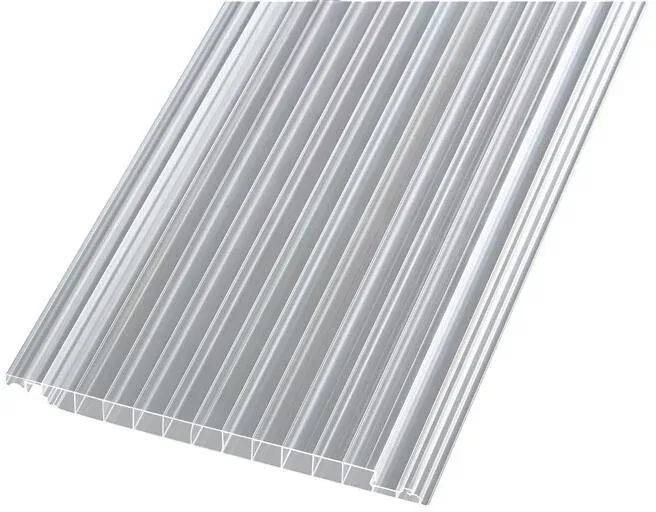 Hohlkammer Paneele klar 230 mm breit - Polycarbonat Klickprofil 230 x 2500