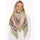 Zwillingsherz Dreieckstuch ZWILLINGSHERZ "Peace", Damen, grün (khaki), Strick, Materialmix, gemustert, mehrfarbig, Modetücher, Schriftzug und Leomuster, wärmend, Strick