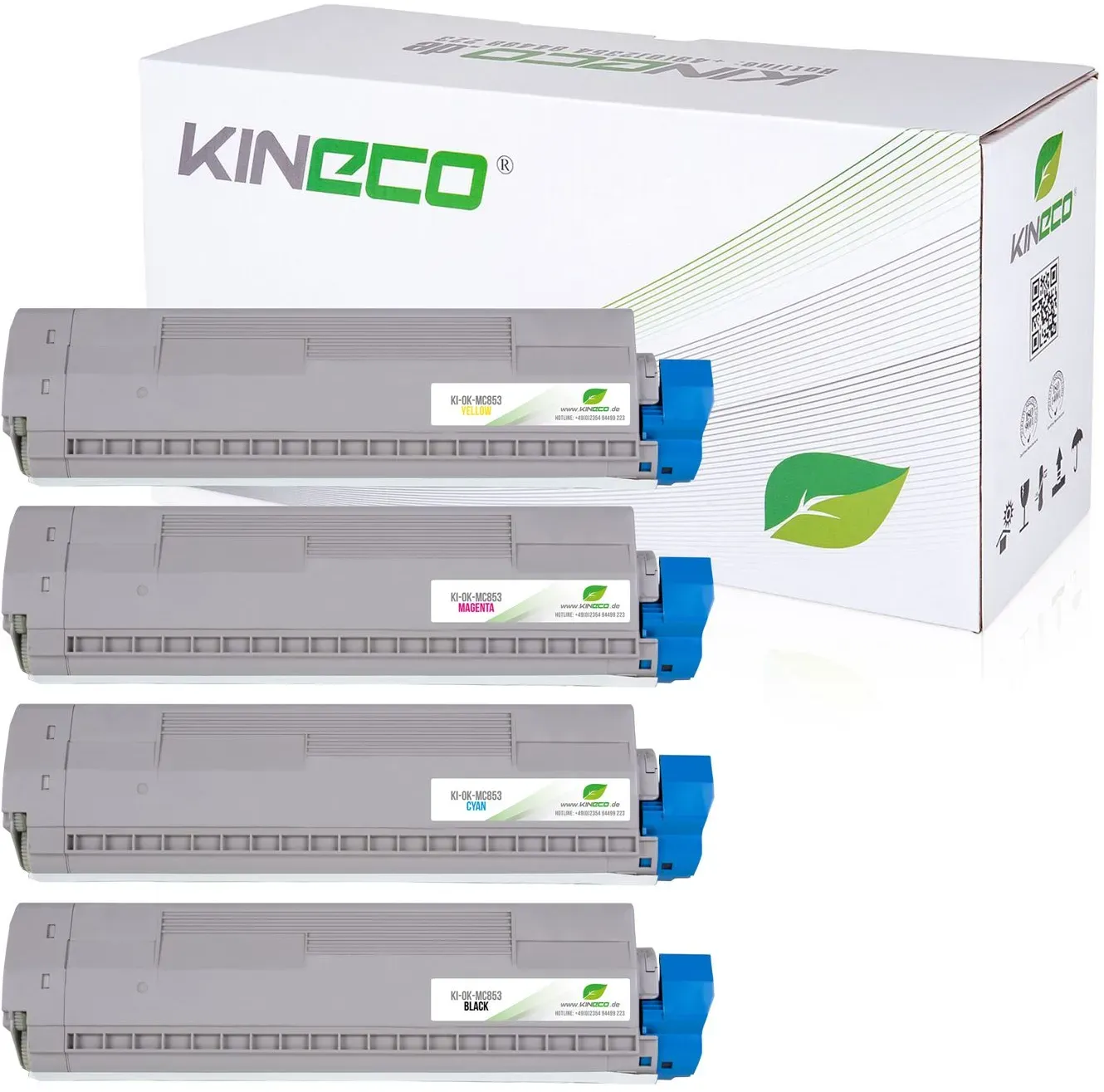 4 Toner kompatibel zu OKI MC853 XXL