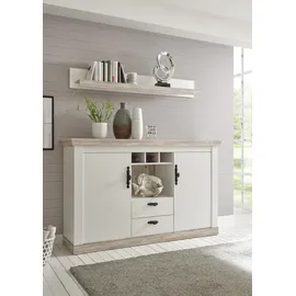 Home Affaire Sideboard HOME AFFAIRE "Florenz", weiß (pinie weiß), B:168cm H:104cm T:44cm, FSC-zertifizierter Holzwerkstoff, Sideboards, Sideboard, im romantischen Landhaus-Look, Breite 168 cm, Topseller