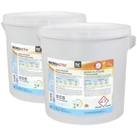 Microactiv® 2 x 10 kg Waschpulver Vollwaschmittel