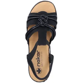 Rieker Keilsandalette Damen Schwarz 38