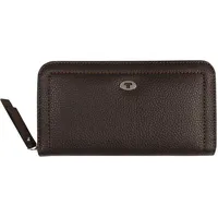 Tom Tailor LILLY, Long zip wallet dark brown - Braun