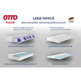 OTTO home Topper Lasse 90 x 200 cm transparent/weiß