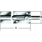 Vormann BolzenKnopfriegel 120X36mm
