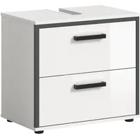 Xonox.home Waschbeckenunterschrank Kojak Weiß/Anthrazit