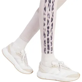 adidas Seasonal Essentials Leopard Print with 3-Stripes Damen Tights, lila - M