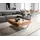 DeLife Kiano Beige Akazie 90 x 35 x 90 cm