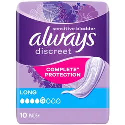 always discreet Bei Blasenschwäche Einlagen+ long 10 St Binden