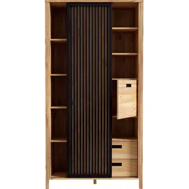 Forte Highboard 103,4 x 200,3 x 40,2 cm Schwarz