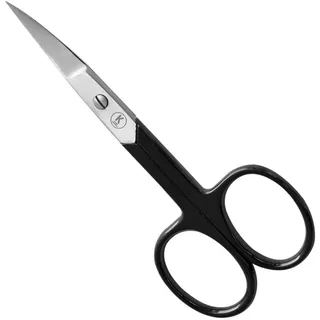 K-Pro Nagelschere Gebogen Spitz Scharf Edelstahl, rostfrei 1 Stück (Schwarz)