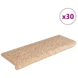 vidaXL Stufenmatten 30 Stk. 65x21x4 cm Golden