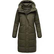 Marikoo Damen Winter Steppmantel Jacke Parka Recycelt Warm Mantel mit Kapuze & Recyceltes Obermaterial Laryaa