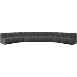 altdecor Wohnlandschaft modulares Sofa Montra-U2 - 581x174x70 cm Grau