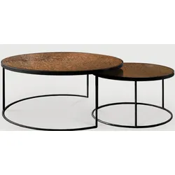 Ethnicraft Nesting Indoor Couchtisch 92x92x41 cm - Schwarz