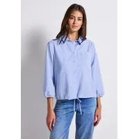 STREET ONE 'Hemdbluse mit Glitzerdetails' Blau 38