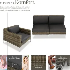 Tectake Modulares Rattanset Villanova kein Aufbau
