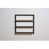 Ambivalenz Fläpps Regal Wandregal 80 x 80 cm Schwarz