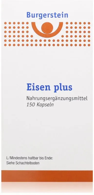 Burgerstein Eisen plus Kapseln zur Unterstützung der Blutbildung 150 KAP