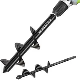 WorkPro Gartenbohrer Erdbohrer 8 x 30 cm & 4 x 22 cm 2 Stück