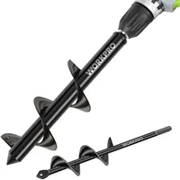 WorkPro Gartenbohrer Erdbohrer 8 x 30 cm & 4 x 22 cm 2 Stück