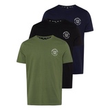 H I S H.I.S Rundhalsshirt (Packung, 2er-Pack) bunt|grau|schwarz S (44/46)