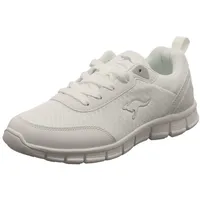 KangaROOS Damen K-RF Bethy Sneaker, White/Vapor Grey, 39 EU