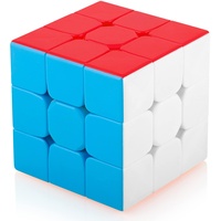 Maomaoyu Zauberwürfel 3x3 3x3x3 Original Speed Stickerless Magic Cube Puzzle Magischer Würfel für Schneller und Präziser mit Lebendigen Farben