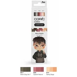 COPIC® Ciao Warm Palette Layoutmarker-Set farbsortiert 1,0 + 6,0 mm, 3 St.