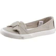 Dockers Ballerina DOCKERS BY GERLI, Damen, Gr. 43, grau, Textil, unifarben, Schuhe Ballerina, Freizeitschuh mit auffälliger Schleife