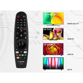 azurano Universal Fernbedienung für LG Magic Remote MR20GA, MR19BA, MR18BA, MR650A, MR600, OLED NanoCell UHD 4K - Praktische IR Version OHNE Maus ... Sprachsteuerung