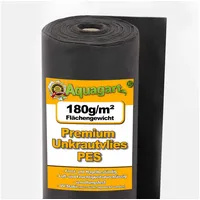 Aquagart 200m2 Unkrautvlies Gartenvlies Mulchvlies Vlies 180g 2m breit