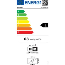 Samsung TQ55Q64D 55" QLED 4K Tizen Smart TV Q64D (EU-Modell)