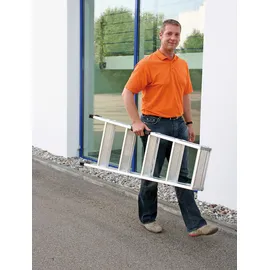 Günzburger Aluminium-Stufen-Stehleiter 2 x 6 Stufen (40212)