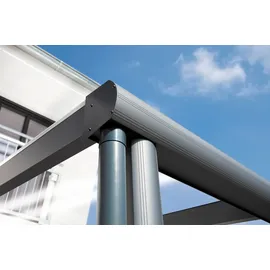 SKANHOLZ Terrassenüberdachung Modena 434 x 257 cm grau