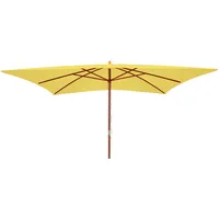 Mendler Sonnenschirm Florida, Gartenschirm Marktschirm, 3x4m Polyester/Holz 6kg ~