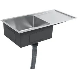 vidaXL Handgefertigte Küchenspüle Edelstahl vidaXL