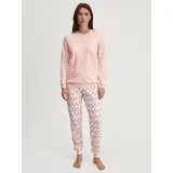 CALIDA Midnight Flowers Pyjama rosa 48/50