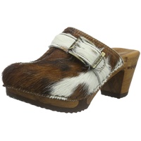 Woody Damen Claudia Clogs, Mehrfarbig (Natur), 39 - 39 EU